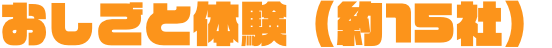 おしごと体験（15社）